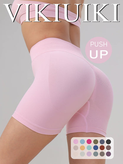 Low-waist yoga shorts with a butt-lifting effect