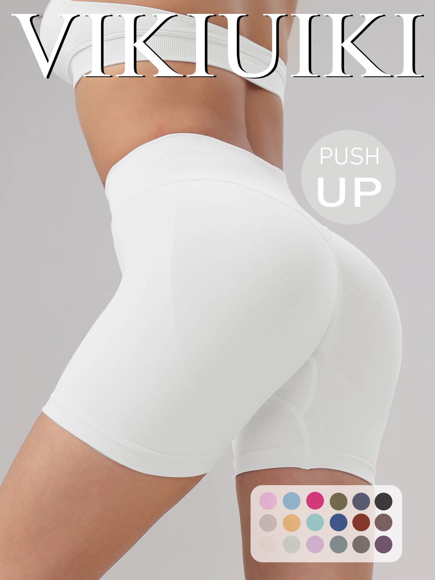 Low-waist yoga shorts with a butt-lifting effect