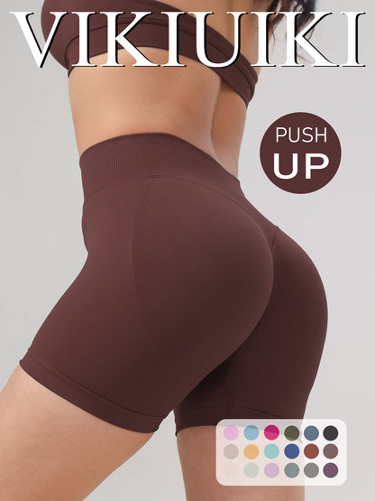 Low-waist yoga shorts with a butt-lifting effect