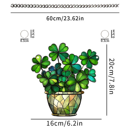 Lucky Four-Leaf Clover Acrylic Hanging Decoration
