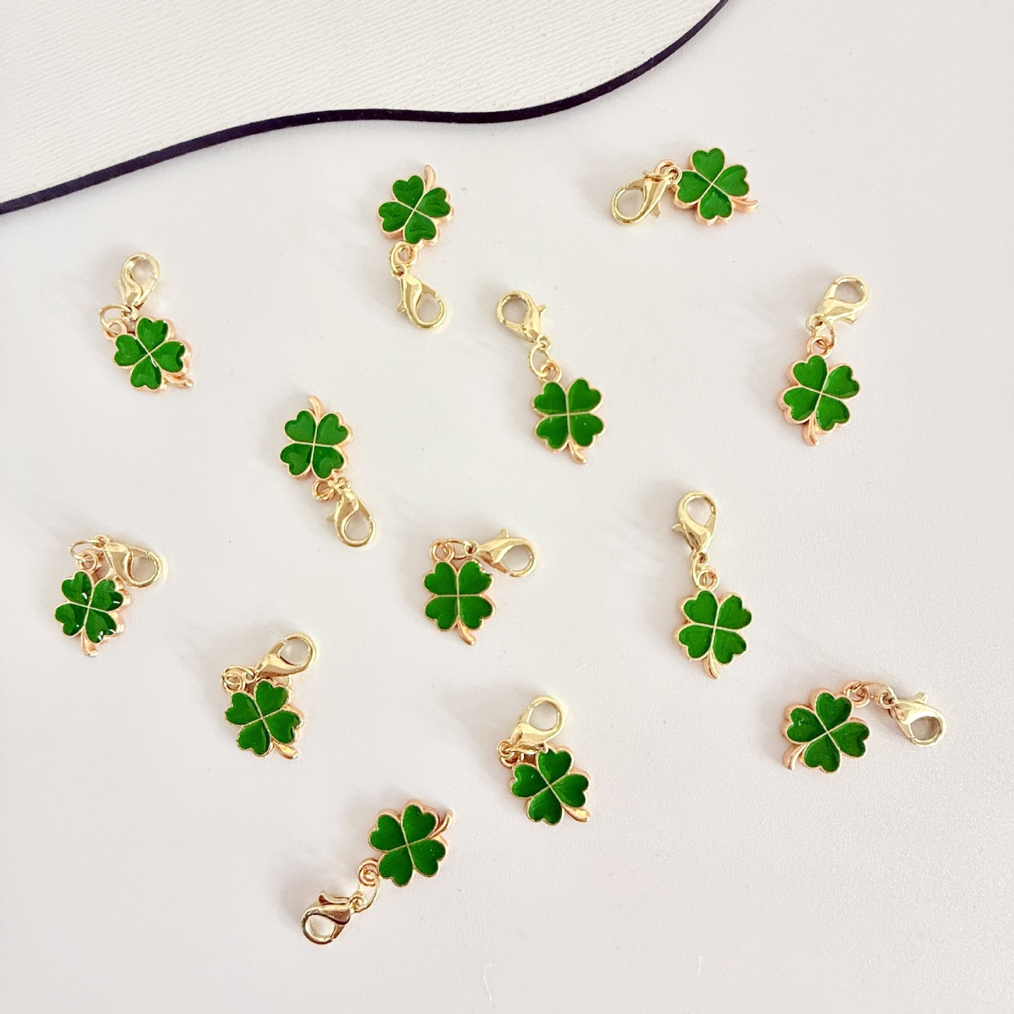 Lucky Four-Leaf Clover Keychain Bag Pendant