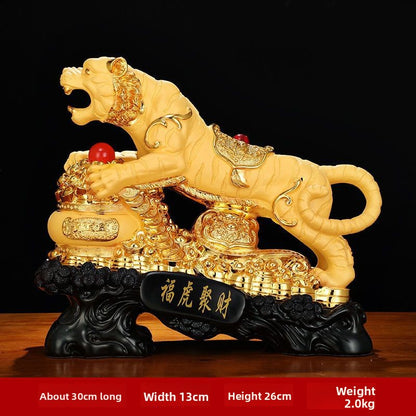 Lucky Tiger Resin Ornament