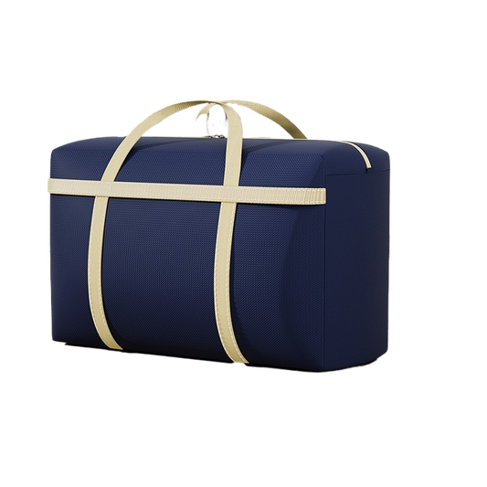 Luggage canvas snake-skin pouch