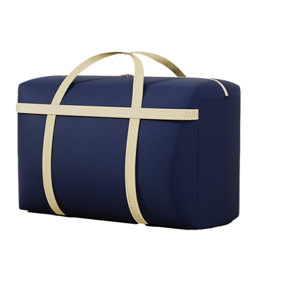 Luggage canvas snake-skin pouch