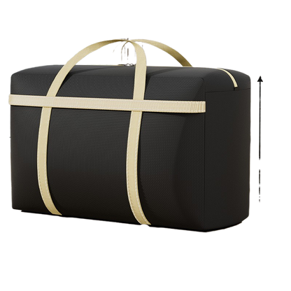 Luggage canvas snake-skin pouch