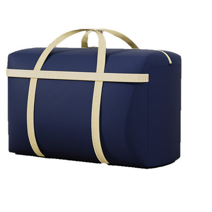 Luggage canvas snake-skin pouch