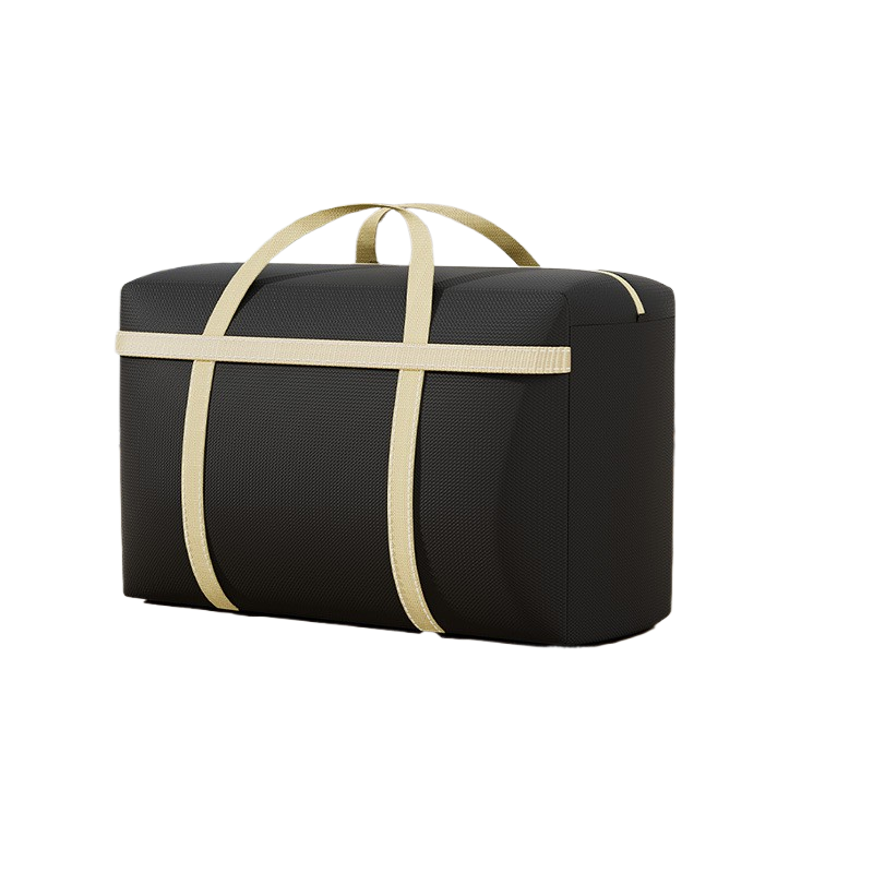 Luggage canvas snake-skin pouch