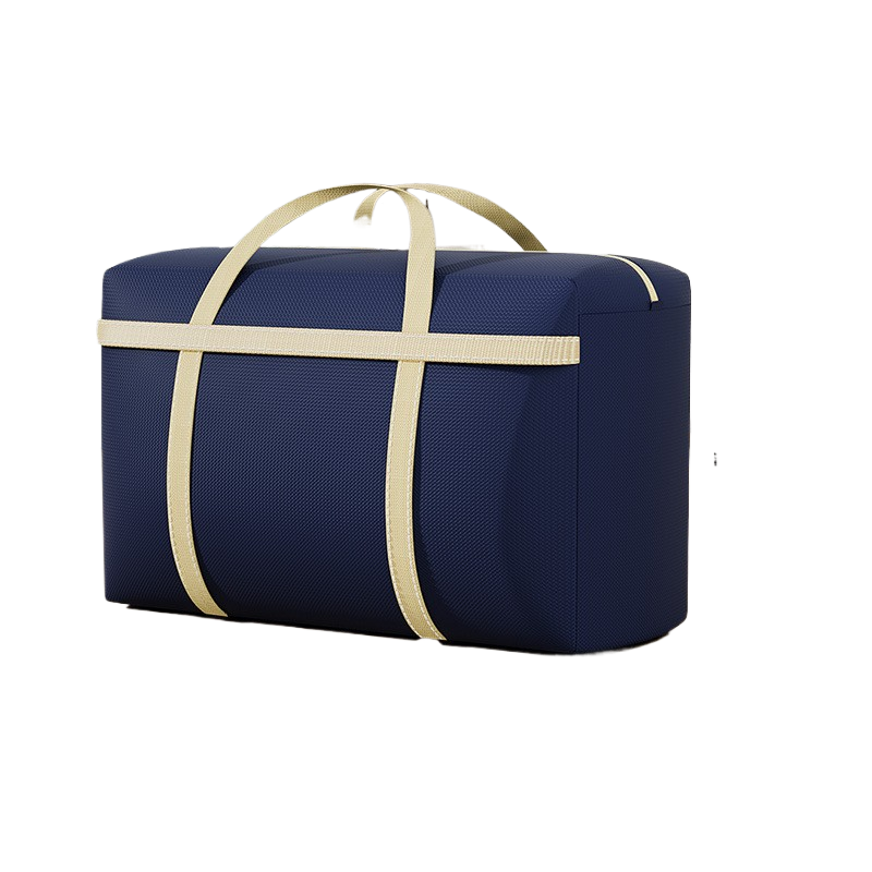 Luggage canvas snake-skin pouch