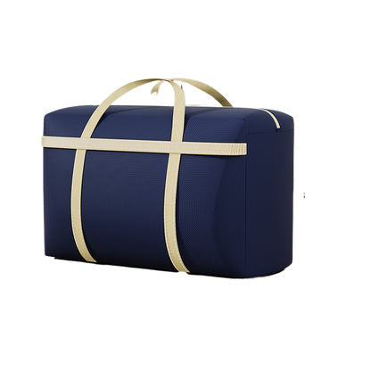 Luggage canvas snake-skin pouch