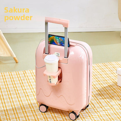 Luggage, carry-on suitcase, small and lightweight for women