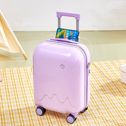 Luggage, carry-on suitcase, small and lightweight for women