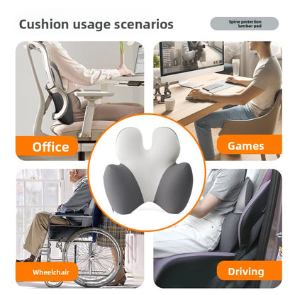 Lumbar support cushion/pillow for those who sit for long periods