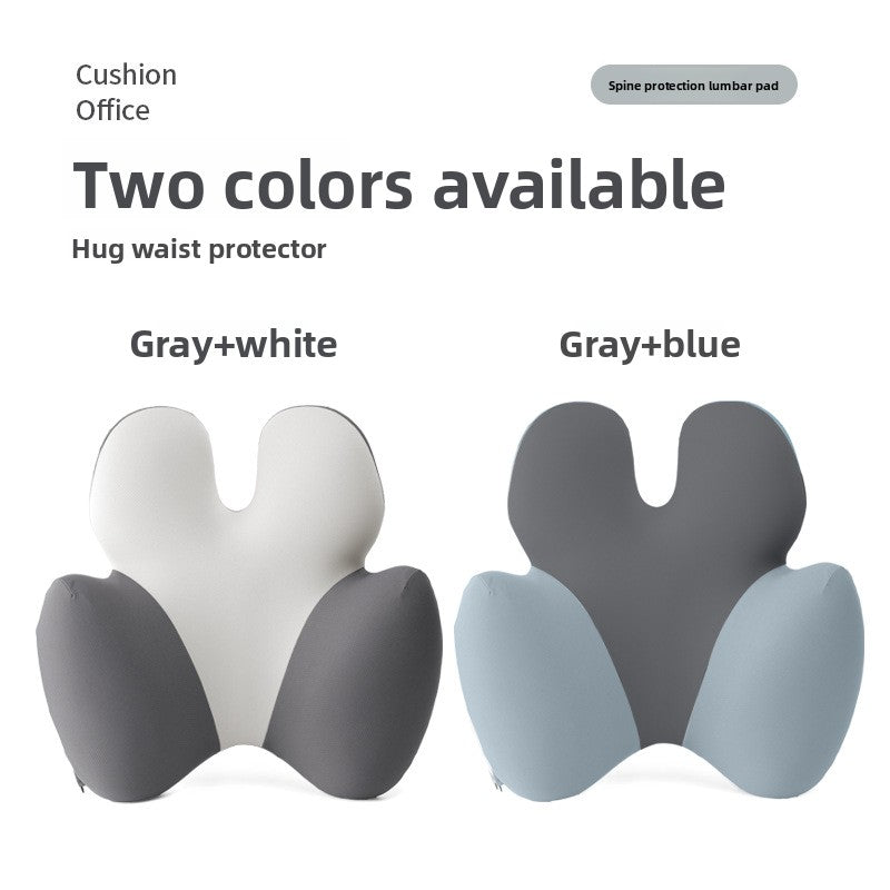 Lumbar support cushion/pillow for those who sit for long periods