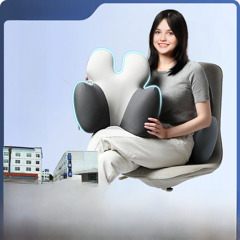 Lumbar support cushion/pillow for those who sit for long periods