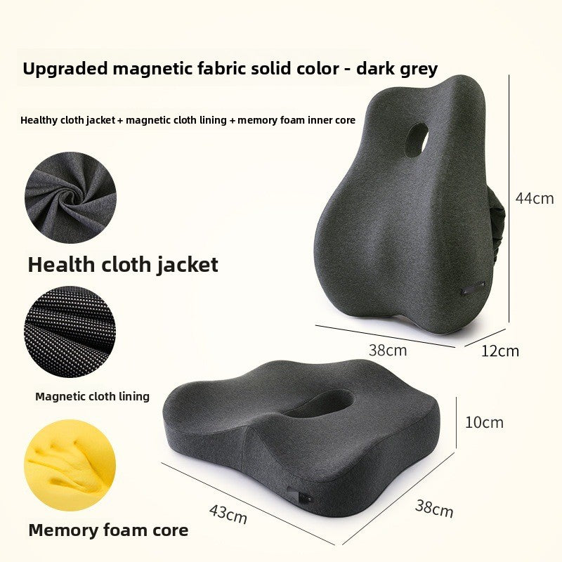 Lumbar support memory foam back cushion