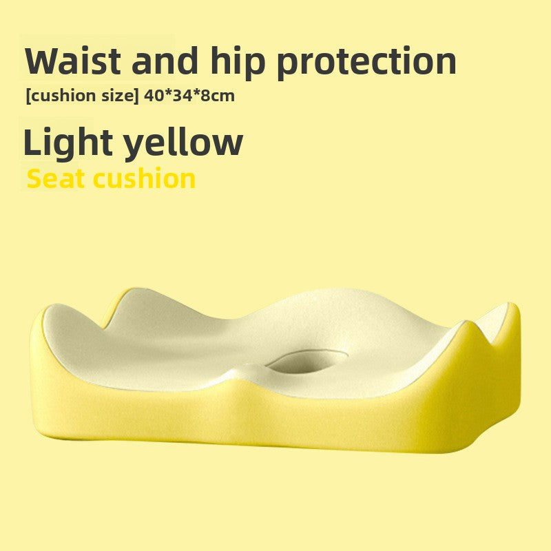 Lumbar support seat cushion