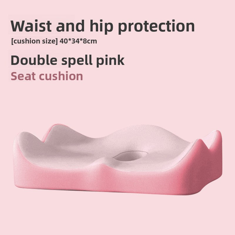 Lumbar support seat cushion