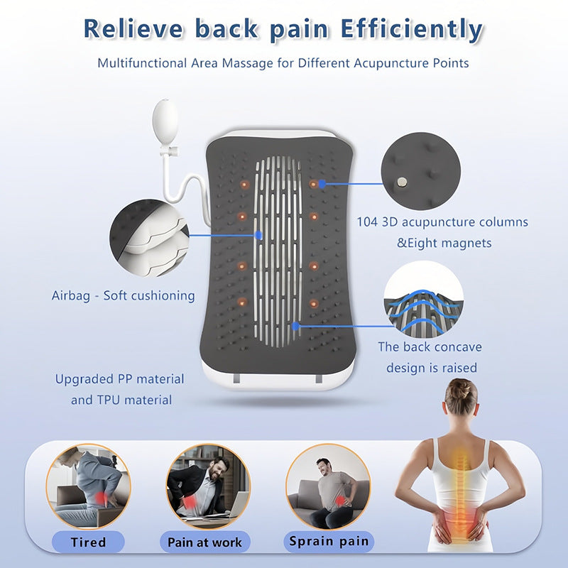 Lumbar Traction Airbag Massager with Magnetic Therapy
