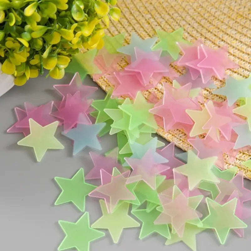 Luminous 3D Star Wall Stickers