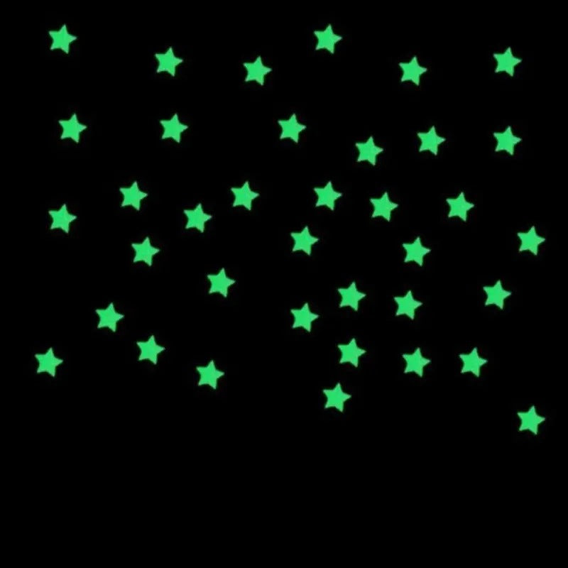 Luminous 3D Star Wall Stickers