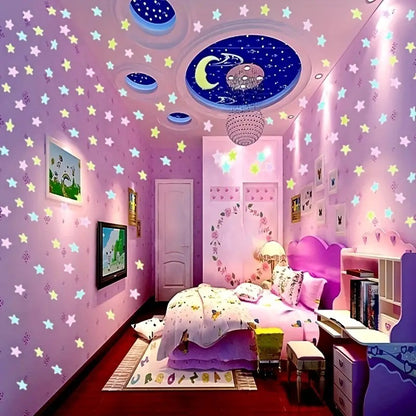 Luminous 3D Star Wall Stickers