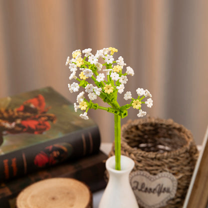 Luminous Building Block Flower Decoration