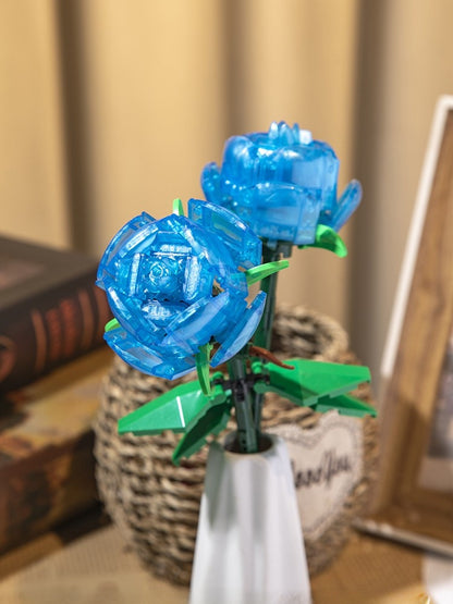 Luminous Building Block Flower Decoration