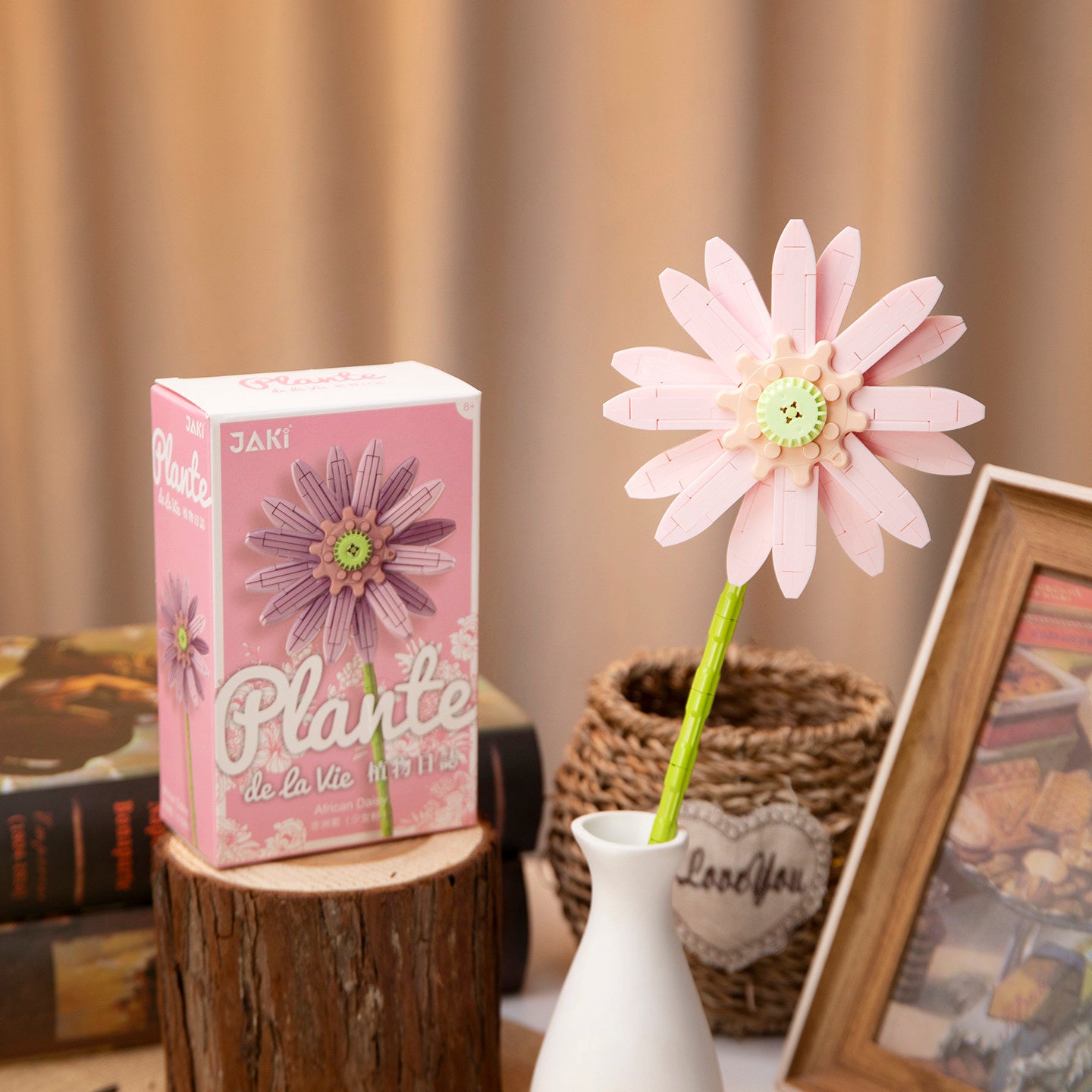 Luminous Building Block Flower Decoration