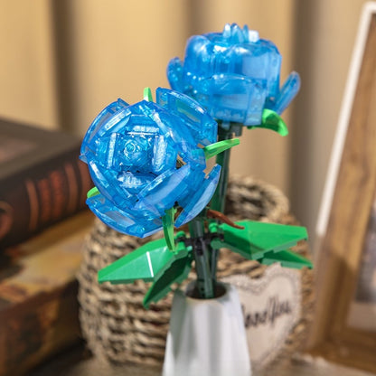 Luminous Building Block Flower Decoration