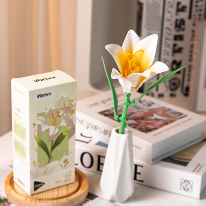 Luminous Building Block Flower Decoration