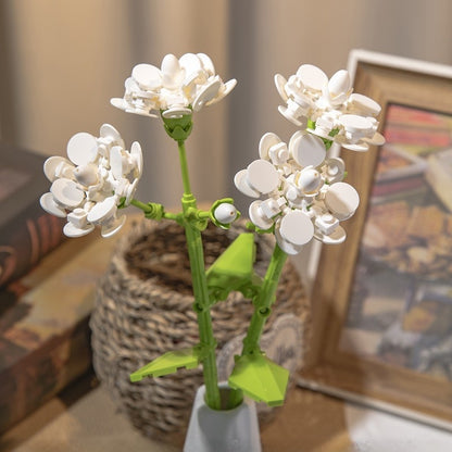 Luminous Building Block Flower Decoration