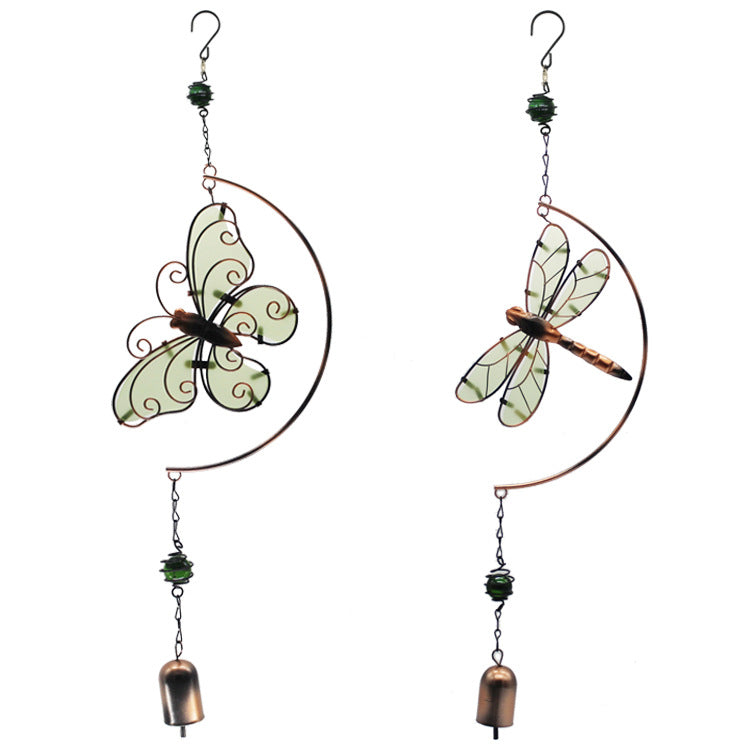 Luminous Butterfly Dragonfly Wind Chime Rotating Pendant