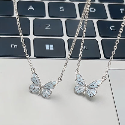 Luminous Butterfly Necklace Pendant