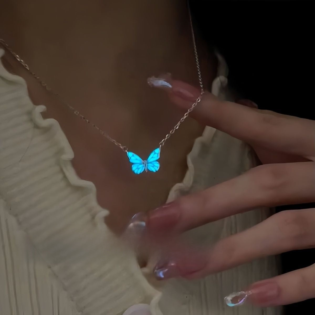 Luminous Butterfly Necklace