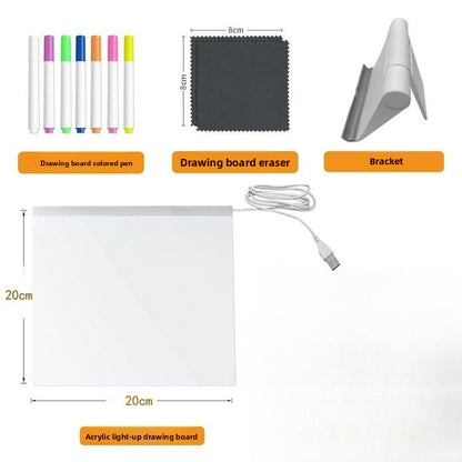 Luminous drawing board