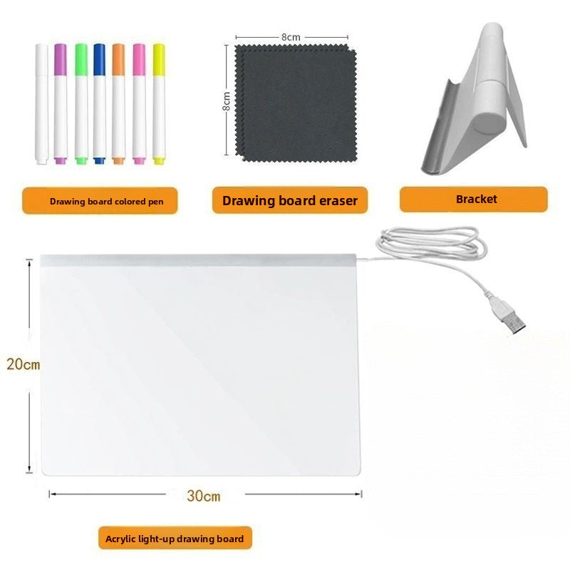 Luminous drawing board