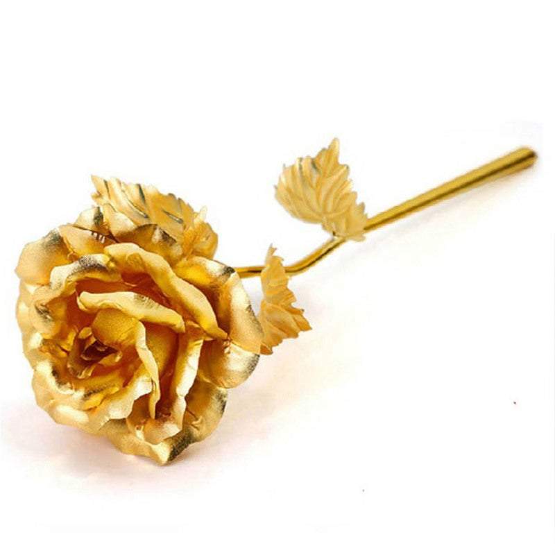 Luminous Gold-Ringed Rose