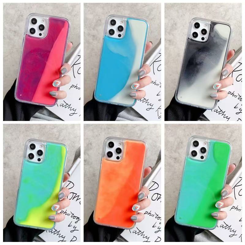Luminous Liquid Quicksand Phone Case for iPhone