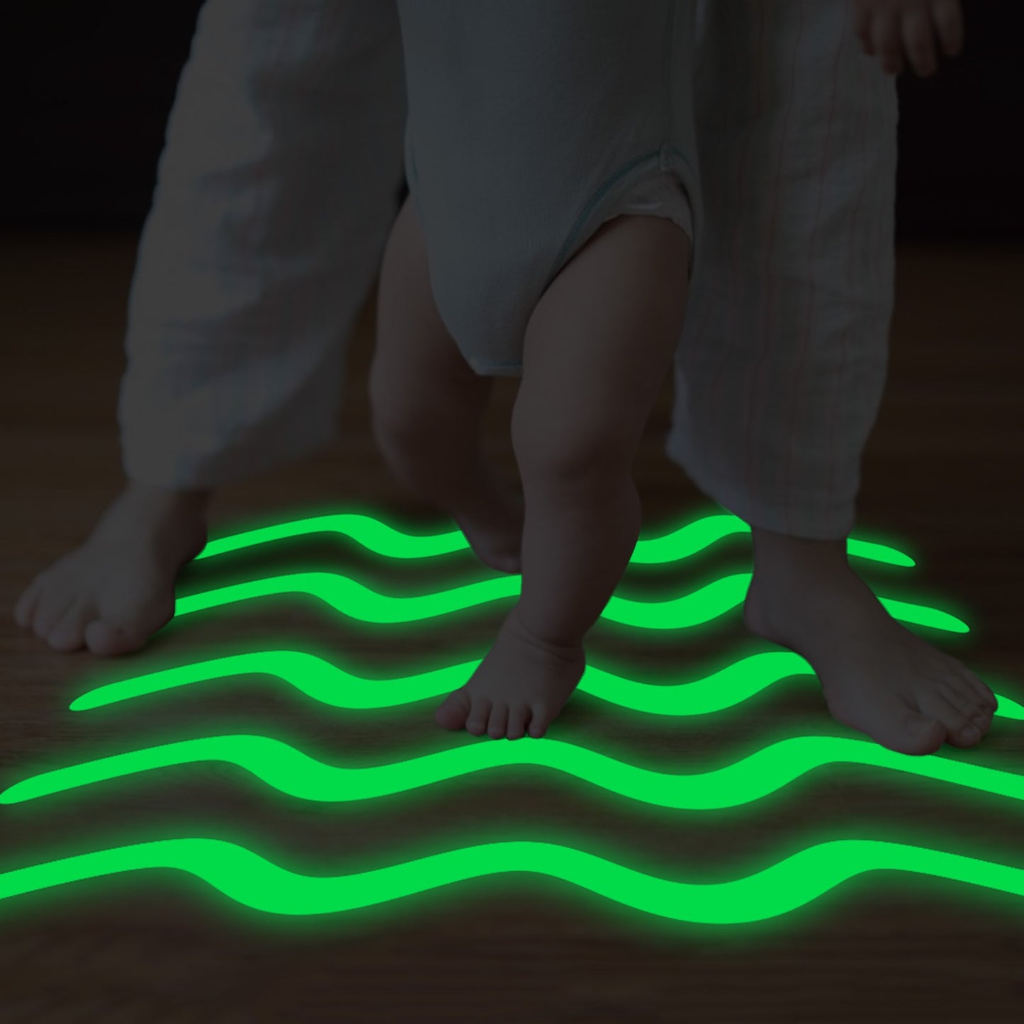 Luminous Non-Slip Adhesive Mat for Bathroom and Pool