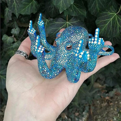 Luminous Octopus Resin Decoration