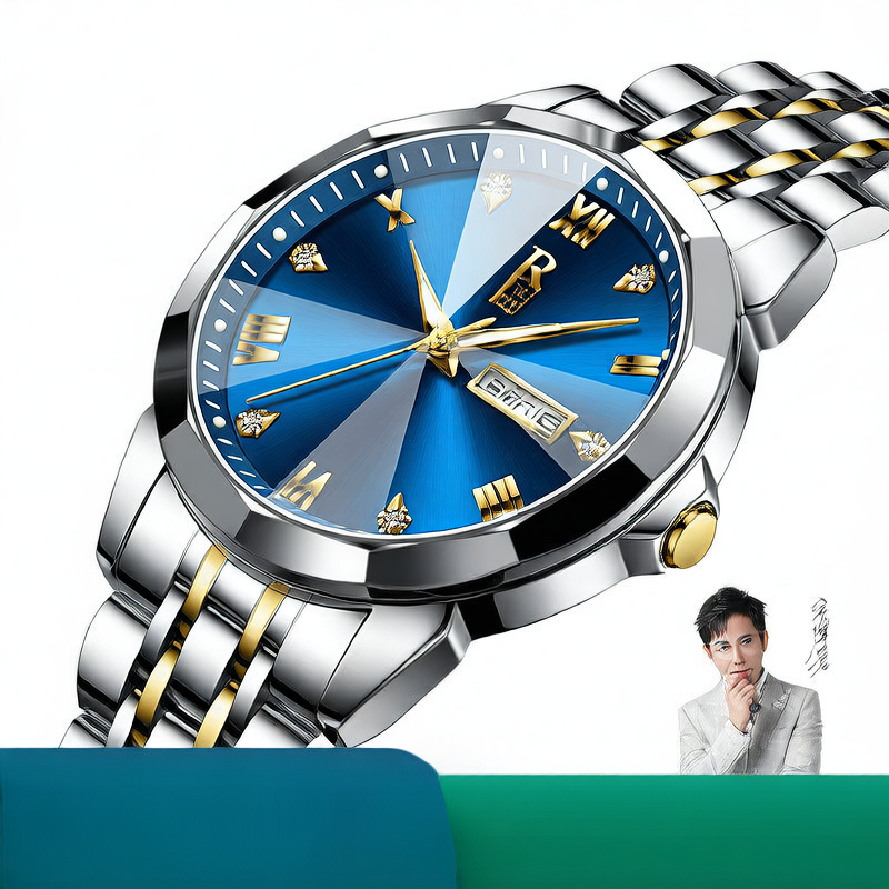 Luminous quartz watch