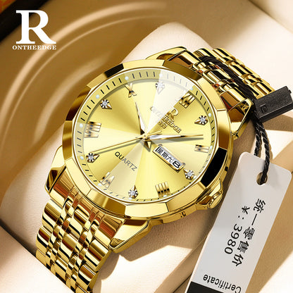 Luminous quartz watch