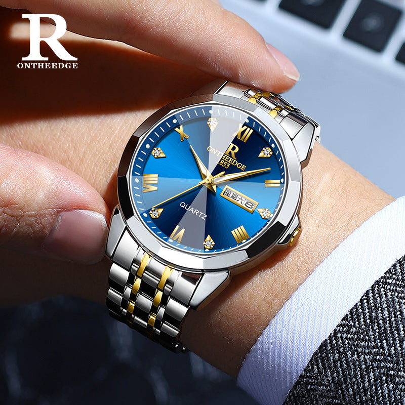 Luminous quartz watch