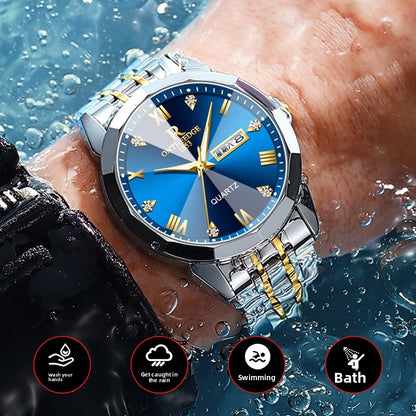 Luminous quartz watch
