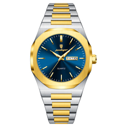 Luminous quartz waterproof watch