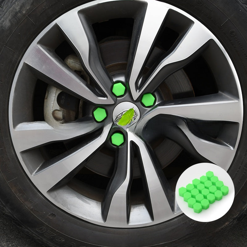 Luminous Silicone Tire Screw Caps