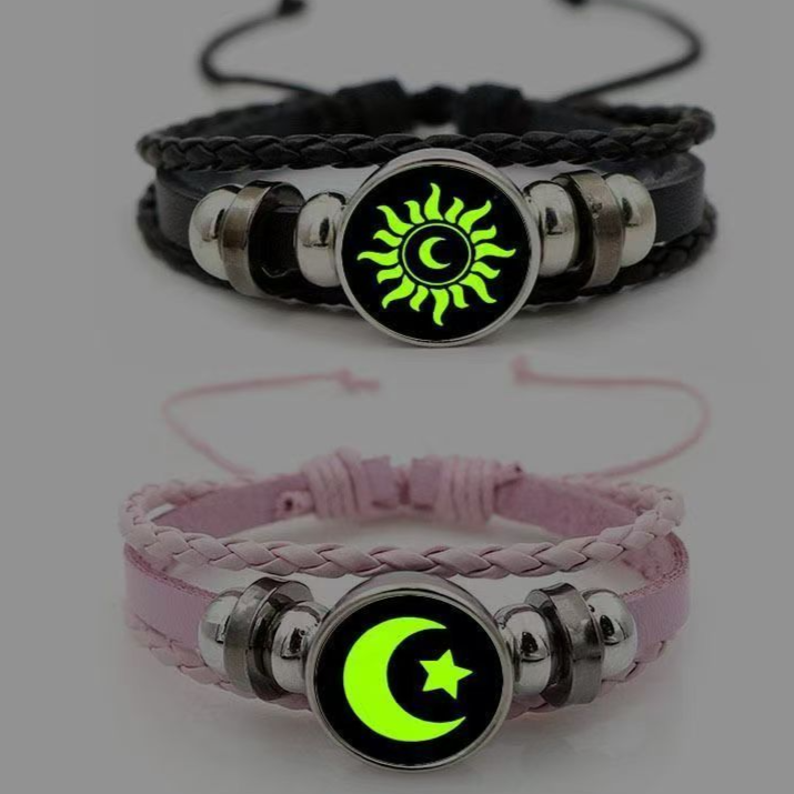 Luminous Sun and Moon Bracelet
