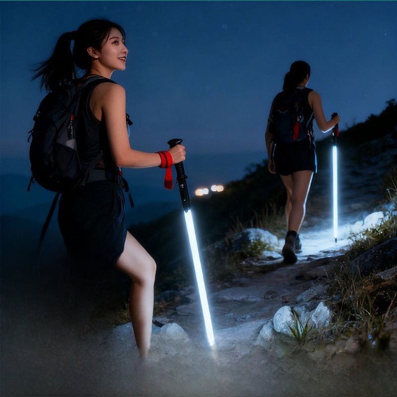 Luminous Trekking Poles with LED Light