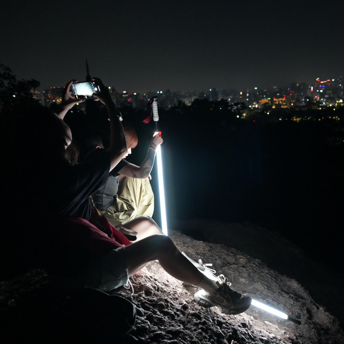 Luminous Trekking Poles with LED Light