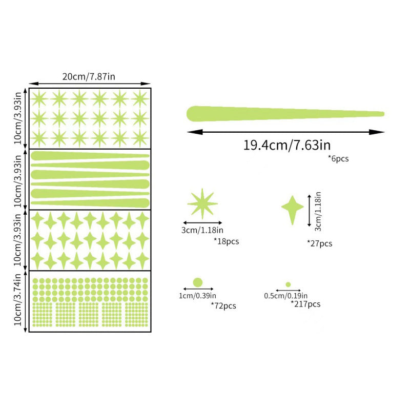 Luminous wall stickers